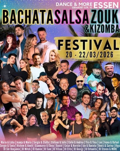 Bachata Salsa Zouk&Kizomba Festival in Essen 